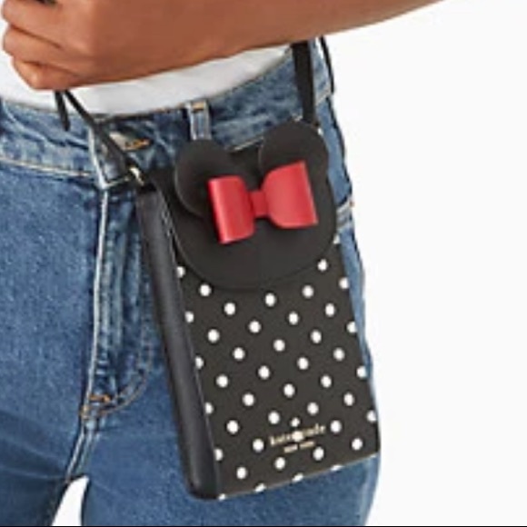 Disney Handbags - disney x kate spade new york minnie mouse north south flap phone crossbody